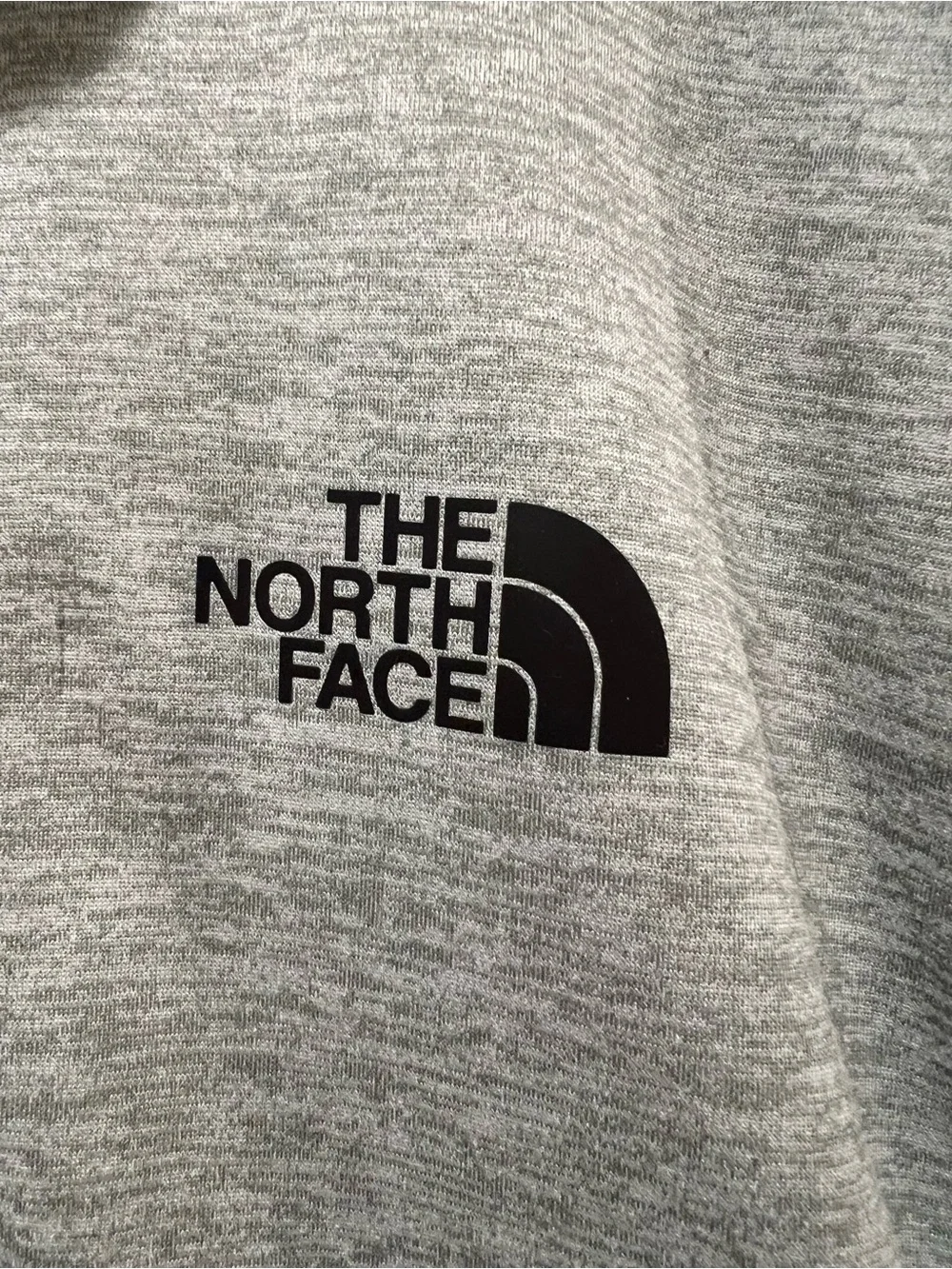 The North Face Light Gray Full-Zip Shirt Jacket. Men's Large.
